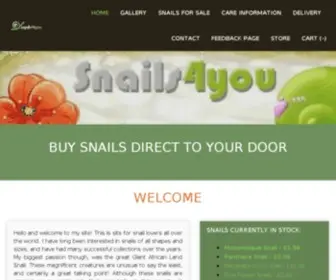 Snails4You.com(Snails for sale) Screenshot