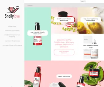 Snailylove.com(Best Snail Cream & Snail Mucin Skincare Products) Screenshot