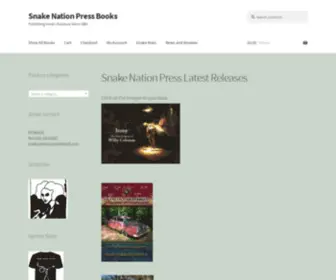 Snakenationbooks.store(Snake Nation Press Books) Screenshot