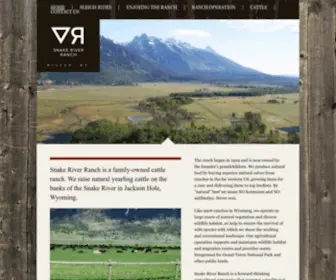 Snakeriverranch.net(Snake River Ranch in Jackson Hole Wyoming) Screenshot