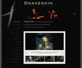 Snakeskinmusic.com(VÄLKOMMEN) Screenshot