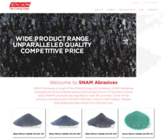 Snamabrasives.com(SNAM Abrasives Pvt Ltd) Screenshot