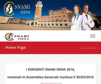 Snamisiena.org(Sindacato Nazionale Autonomo Medici Italiani) Screenshot