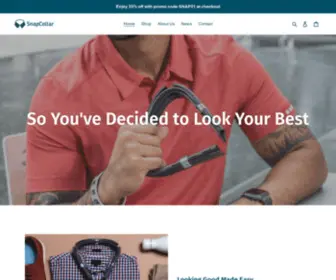 Snap-Collar.com(A New Fix for Shirt and Polo Collars) Screenshot