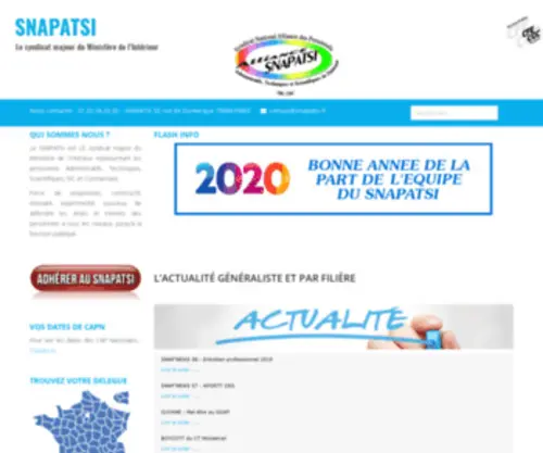 Snapatsi.fr(Syndicat Alliance SNAPATSI) Screenshot
