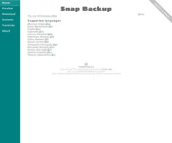 Snapbackup.com(Snapbackup) Screenshot