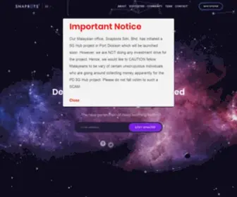 Snapbots.io(Decentralized and Personalized Artificial Intelligence) Screenshot