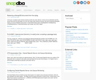 Snapdba.com(Garth's DBA blog) Screenshot