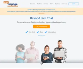 Snapengage.com(Enterprise Live Chat Software For Sales & Support) Screenshot