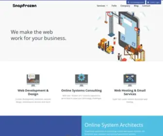 Snapfrozen.com.au(We make the web work for your business) Screenshot