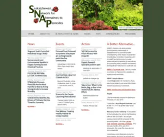 Snapinfo.ca(Saskatchewan Network for Alternatives to Pesticides (SNAP)) Screenshot