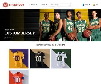 Snapmade.com(Custom Jerseys) Screenshot