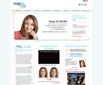 Snaponsmile.com(Snap-On Smile Dentist-Prescribed Dental Prosthesis) Screenshot