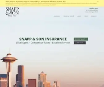 Snapp.com(Snapp & Son Insurance) Screenshot