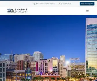 Snappassociates.com(Your San Diego Insurance Experts) Screenshot