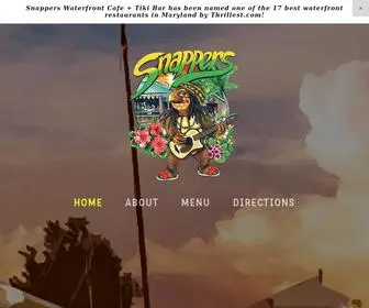 Snapperswaterfrontcafe.com(Snappers Watefront Cafe and Tiki Bar Restaurant) Screenshot