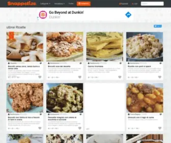 Snappetize.com(Le migliori ricette dei food blog italiani) Screenshot