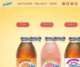 Snapple.com(Snapple Tea and Juices) Screenshot