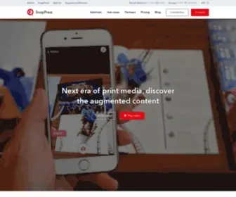 Snappress.com(SnapPress is the best platform and application for simple and powerful augmented reality) Screenshot