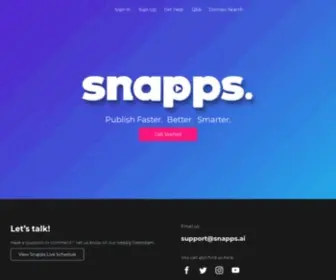 Snapps.ai(Transform your online presence with) Screenshot