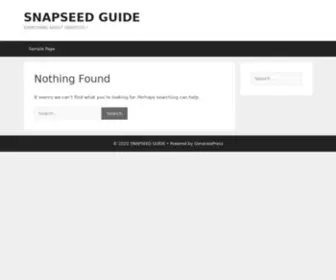 Snapseedguide.com(SNAPSEED GUIDE) Screenshot