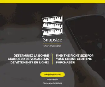 Snapsize.com(SNAP, PICK & BUY) Screenshot