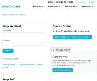 Snapsurveys.com(Snap Surveys) Screenshot