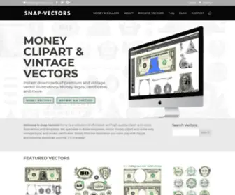 SnapVectors.com(Vector Dollar Template and Money Clipart Sets) Screenshot