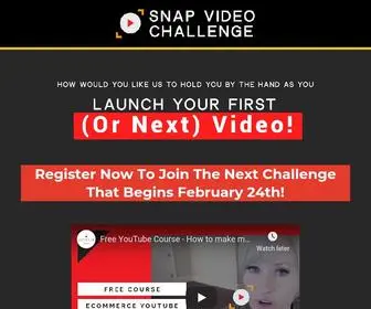SnapVideochallenge.com(Snap Video Challenge) Screenshot