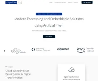 SnapVision.tech(Cloud based Product Development & Consulting) Screenshot