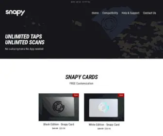 Snapy.co(Share your social info with a TAP) Screenshot