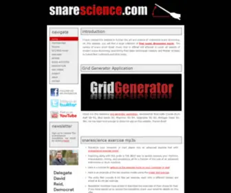 Snarescience.com(Free Snare Music) Screenshot