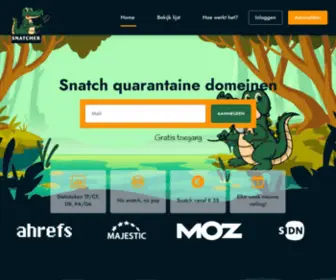 Snatcher.nl(Dropcatch domeinen direct uit quarantaine) Screenshot