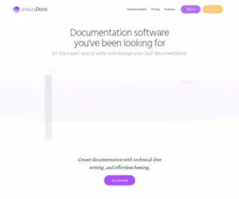 Snazzydocs.com(Documentation software) Screenshot