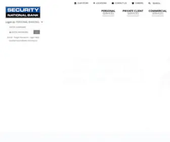 SNbconnect.com(Security National Bank) Screenshot