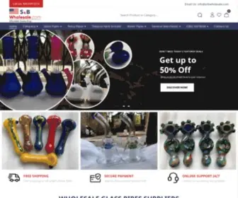 SNBwholesale.com(Wholesale glass pipes supplier in Ohio. SnB) Screenshot