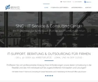 SNC-Online.de(Ihr Microsoft Partner & IT Service Dienstleister für Office 365 & Azure Consulting aus Frankfurt) Screenshot