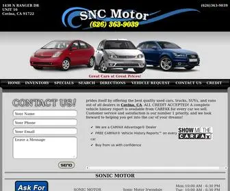 SNccarsales.com(Used Cars Covina) Screenshot