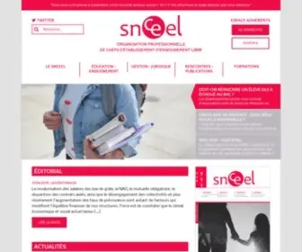 Snceel.org(ORGANISATION PROFESSIONNELLE DES CHEFS D'ÉTABLISSEMENTS DE L'ENSEIGNEMENT LIBRE) Screenshot