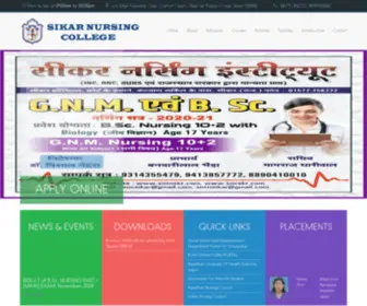 SNCSKR.com(Sikar Nursing College) Screenshot