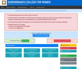 SNcwadmissions.com(Surendranath College for Women) Screenshot