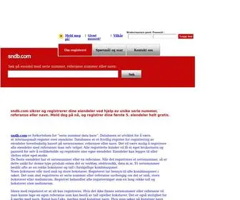 SNDB.com(SNDB) Screenshot