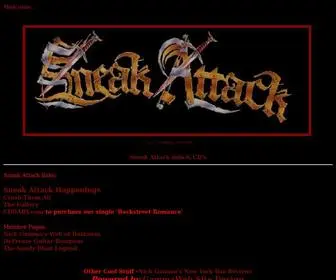 Sneakattack.com(Sneak Attack Metal Rock Website) Screenshot