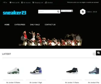 Sneaker23.com(Air Jordan Sneaker) Screenshot