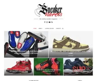 Sneakernarcos.com(L'unica rivista online in Italia sul mondo delle Sneaker) Screenshot