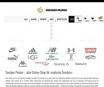 Sneakerpeeker.de(Greif nach den perfekten Sneakern) Screenshot