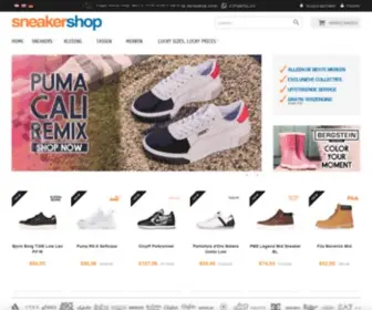 Sneakershop.nl(Merk sneakers bestel je voordelig en snel op) Screenshot