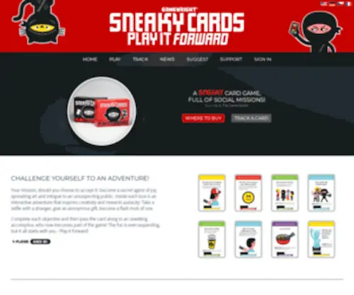Sneakycards.com(Sneaky Cards) Screenshot