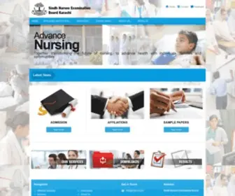 Sneb.org.pk(Sindh Nurses Examination Board) Screenshot