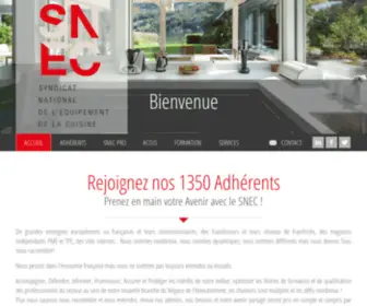 Snec.org(Syndicat National de l’Equipement de la Cuisine) Screenshot